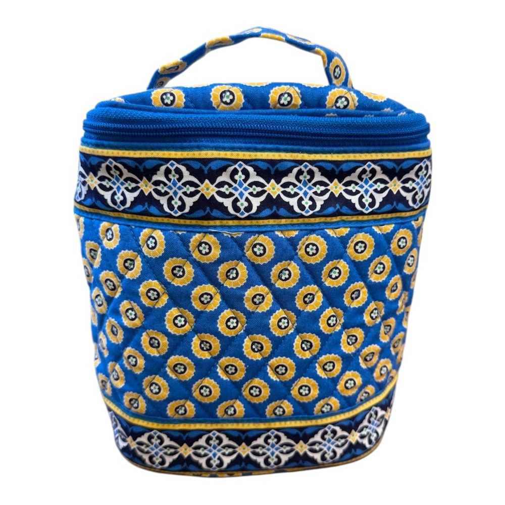 *NEW* Vera Bradley ‘Cool Keeper Riviera Blue’ Cosmetic Bag / Small Lunch Tote